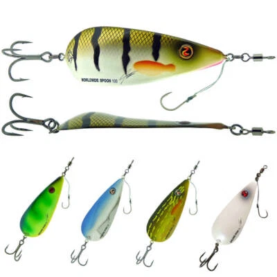 River2Sea Worldwide Spoon 100 Blinker Kunstköder Hecht Wels Köder Sinkend