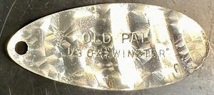 Antiguo señuelo Pal Winster hoja giratoria OEM Lititz stock de fábrica trucha antigua pesca - Imagen 1 de 3