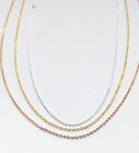 Fine Chain Necklace Great for Small Pendants Lots of Lengths Metal Choices.