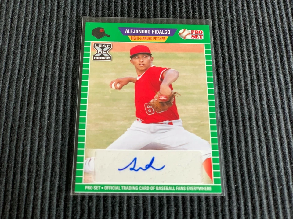 2021 LEAF PRO SET ALEJANDRO HIDALGO  *ROOKIE XRC GREEN AUTO*  ANGELS - Image 1 of 1