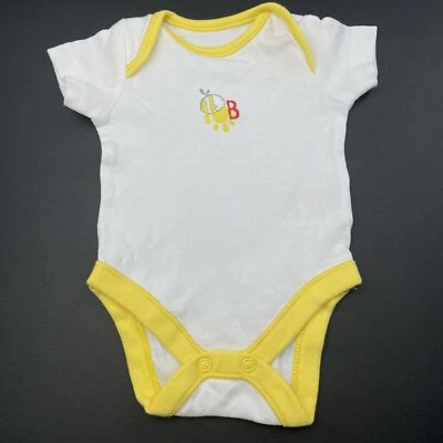 Girls,Boys size 0000, Mothercare, soft cotton bodysuit / romper, EUC - image 1 of 4