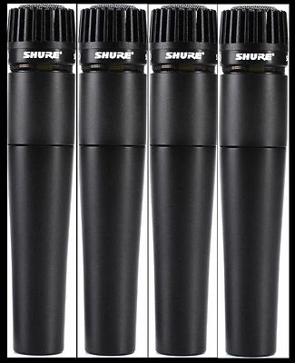 (4) New Shure SM57 Instrument/Vocal Mic Authorised Dealer Make Offer Buy It Now! - Image 1 of 4