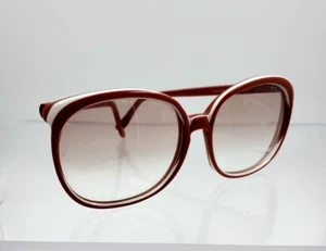 Gafas de sol retro vintage Ann Klein Riviera modelo 62 hechas en Italia rojas y blancas - Imagen 1 de 10