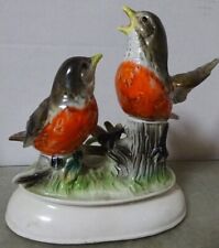 Vintage NAPCOWARE Porcelain 6 1/4" Robin Robins Statue Napco Figurine 6-8525