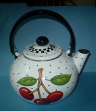 New listing
2001 Mary Engelbreit Cherry Teapot Enamelware