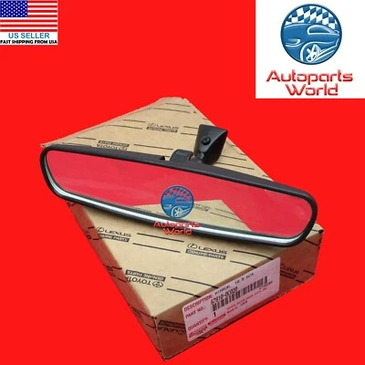 GENUINE OEM TOYOTA TUNDRA CAMRY SEQUOIA INTERIOR REAR VIEW MIRROR 87810-0C020 - Image 1 of 4