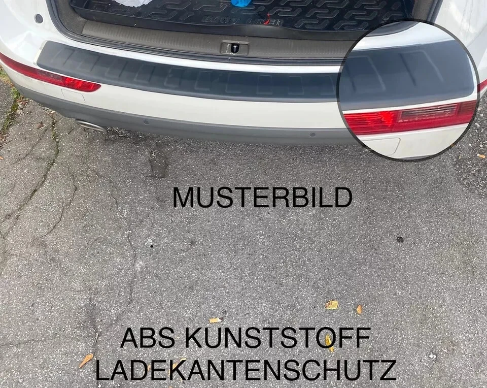 Ladekantenschutz Schwarz ABS Kunststoff mit Abkantung für MAZDA CX-5 2017- - Imagen 1 de 2