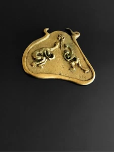 1980-90 HR 2/4 MEDAILLON SCULPTURE SHABBY-CHIC Bronze BRUTALIST FIGURATION LIBRE - Picture 1 of 4