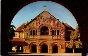 Vintage Palo Alto Kalifornien CAStanford University Kapelle Mosaik 1950er Postkarte - Bild 1 von 2