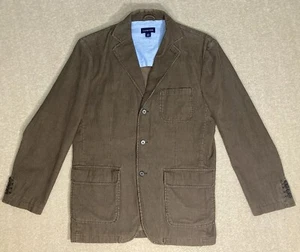 Giacca tuta Lands End blazer medio 38-40 marrone tre bottoni velluto a coste cappotto sportivo - Foto 1 di 21