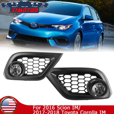 Parachoques delantero para Toyota Corolla Scion iM 2016 2017 2018 con kit de cable luces antiniebla Foto 1 de 4