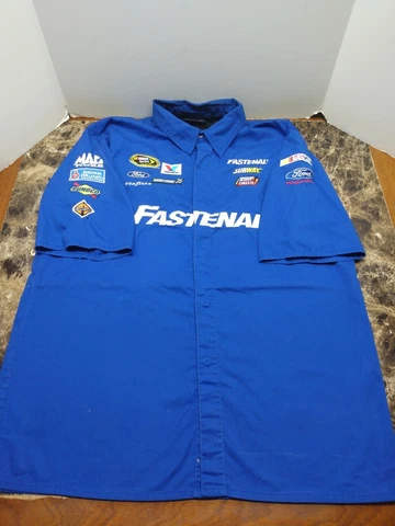 Carl Edwards Chase Authentics #99 Fastenal Pit Crew Work Shirt Nascar Cover