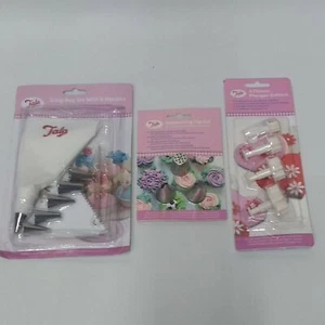 Tala Flower Plunger Cutters and icing bag nozzle job lot - Picture 1 of 5