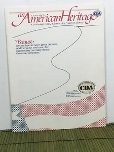 CDA American Heritage Cross Stitch Patterns Salute to Land of Liberty Variety - Picture 1 of 12