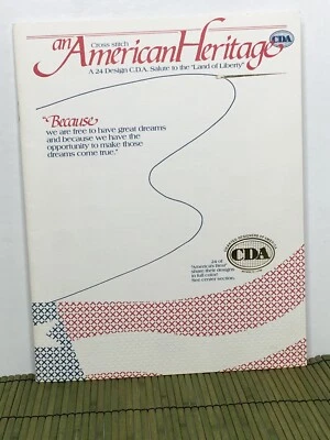CDA American Heritage Cross Stitch Patterns Salute to Land of Liberty Variety - Image 1 of 4