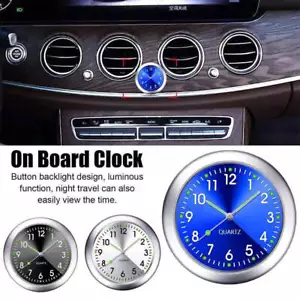 Mini Luminous Car Clock Waterproof Electronic Clock Quartz Watch Bicycle Motorcy - Picture 1 of 9