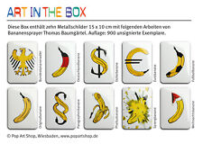 Bananensprayer Thomas Baumgärtel: Art in the Box, 10 Metallpostkarten