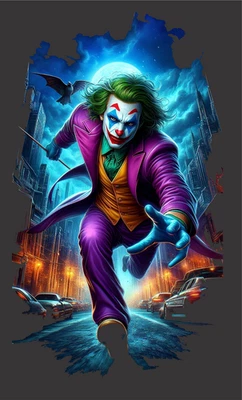 Nuevo Con Etiquetas / Camiseta Estampado Joker Camiseta Calidad Absorbente Foto 1 de 4