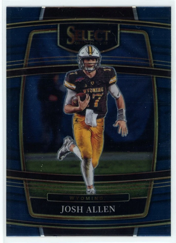 2022 Panini Select Draft Picks - JOSH ALLEN - Concourse Blue #100 BILLS - Image 1 of 3