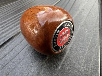 PERILLA DE ENGRANAJE de madera real Austin Healey Sprite con lingote de metal Ahs nuevo stock antiguo - Imagen 1 de 4