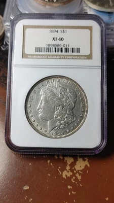 1894 Morgan Silver Dollar $1 NGC XF40                                       5425 - Image 1 of 4