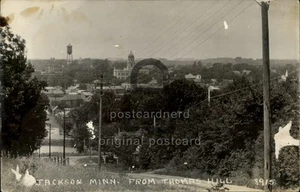 RPPC Jackson,MN from Thomas Hill Minnesota Real Photo [ Paper Loss Front ] - Picture 1 of 5