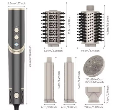 6-in 1 -High Speed Multi Hair Styler &Dryer -Professional Salon Results At Home - image 1 of 4