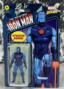 Marvel Legends Retro Hasbro Kenner 3.75" Stealth Armor IRON MAN Action Figure - Picture 1 of 2