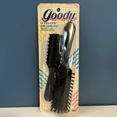 Vintage Goody Hair Styling Brush Supra Lite Brushmates # 8330 2 Pack 1989 USA - Image 1 of 4