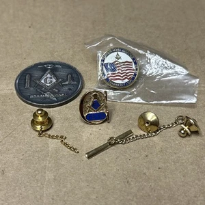 Lot von Pennsylvania Freimaurer Pins und Münzen - Bild 1 von 12