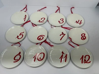 Set Of 12 Temptations Ornament 12 days of Christmas Cardinal Plates -Brand new - Image 1 of 4