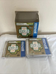 Maxell DVD + R DL 8.5GB Data 2.4x Speed x 5 (4 Sealed 1 Open) - Picture 1 of 2