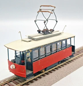 Japan Messing Metall Finescale 2 achs. Straßenbahn Motor defekt ! HO LESEN RAR - Bild 1 von 14