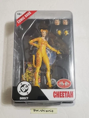 Libro de historietas DC Direct Cheetah McFarlane Platinum Red Toys Page Punchers Wave 10 Foto 1 de 2