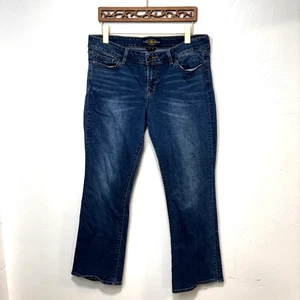 Stivali Lucky Brand Lolita taglio blu jeans lavaggio scuro casual denim tinta unita donna 14/32 - Foto 1 di 7