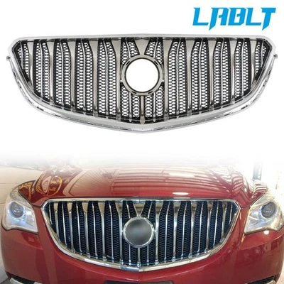 LABLT Front Upper Bumper Grill Grille Chrome Black For Buick Enclave 2013-2017 Foto 1 de 4