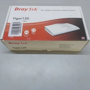 DRAYTEK VIGOR130- **NEW** IN ORIGINAL BOX + INC PSU w/FREE SHIPPING inc VAT - Photo 1/4