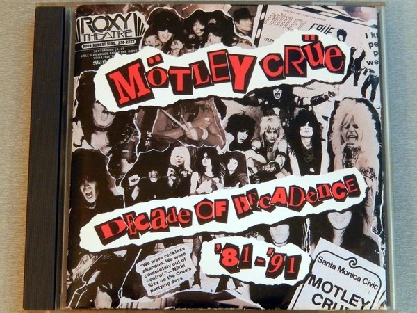 MOTLEY CRUE-DECADE OF DECADENCE CD (LOOKS THAT KILL/DR FEELGOOD/HOME SWEET HOME) Foto 1 de 1