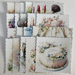 20 toppers troquelados de una sola capa Craft Room Clear Out aprox 8,5 cms de ancho (A44) - Imagen 1 de 6