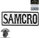 SON OF ANARCHY SAMCRO EMBROIDERED IRON ON SOA BIKER  PATCH [4.5 x 1.5]