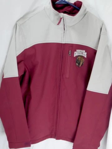 58 Sports Montana Grizzlies Men's Full Zip Large Heavyweight Jacket Coat Cover