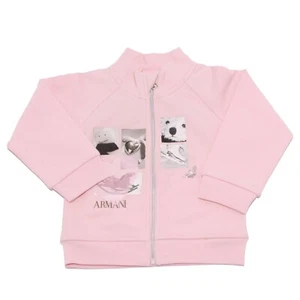 3912V felpa bimba ARMANI BABY full zip sweatshirt cotton girl kid - Picture 1 of 4