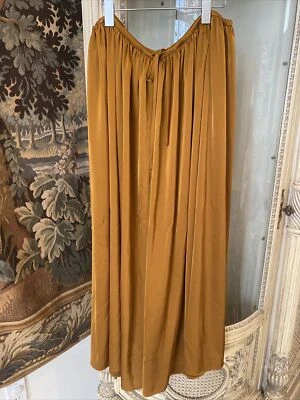 - Pantalones de satén Nap Loungewear para mujer con cordón pierna extra ancha ámbar talla M Foto 1 de 3