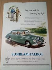 Sunbeam Talbot 1953 Original Magazine Print Advert