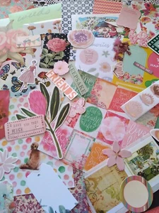 Embellishment Pack, Bright girlmix, 65 items, scrapbooking, card making, journal - Picture 1 of 7