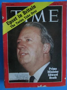 Time June 29 1970 Upset In Britain The Tories Take Over Edward Heath vtg ads - Picture 1 of 2