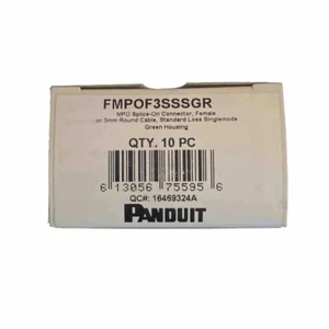 Panduit FMPOF3SSSGR Fiber LC-UPC SPLICE-ON Connectors SINGLE MODE (10) Pc Green - Picture 1 of 3