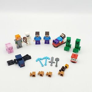 Las Mejores Ofertas En Juguetes De Construccion Minecraft Minifiguras Lote A Granel Ebay