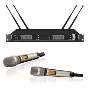 MICWL skm 9000 KTV Stage Performance Wireless 2 Handheld Vocal Microphone System - Bild 1 von 11