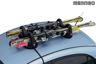 Portasci Magnetico Menabo' Himalaya per Fiat Panda Cross anno 2023 2 Paia Di Sci - Immagine 1 di 4